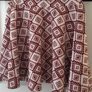 Boho Style Red Skirt